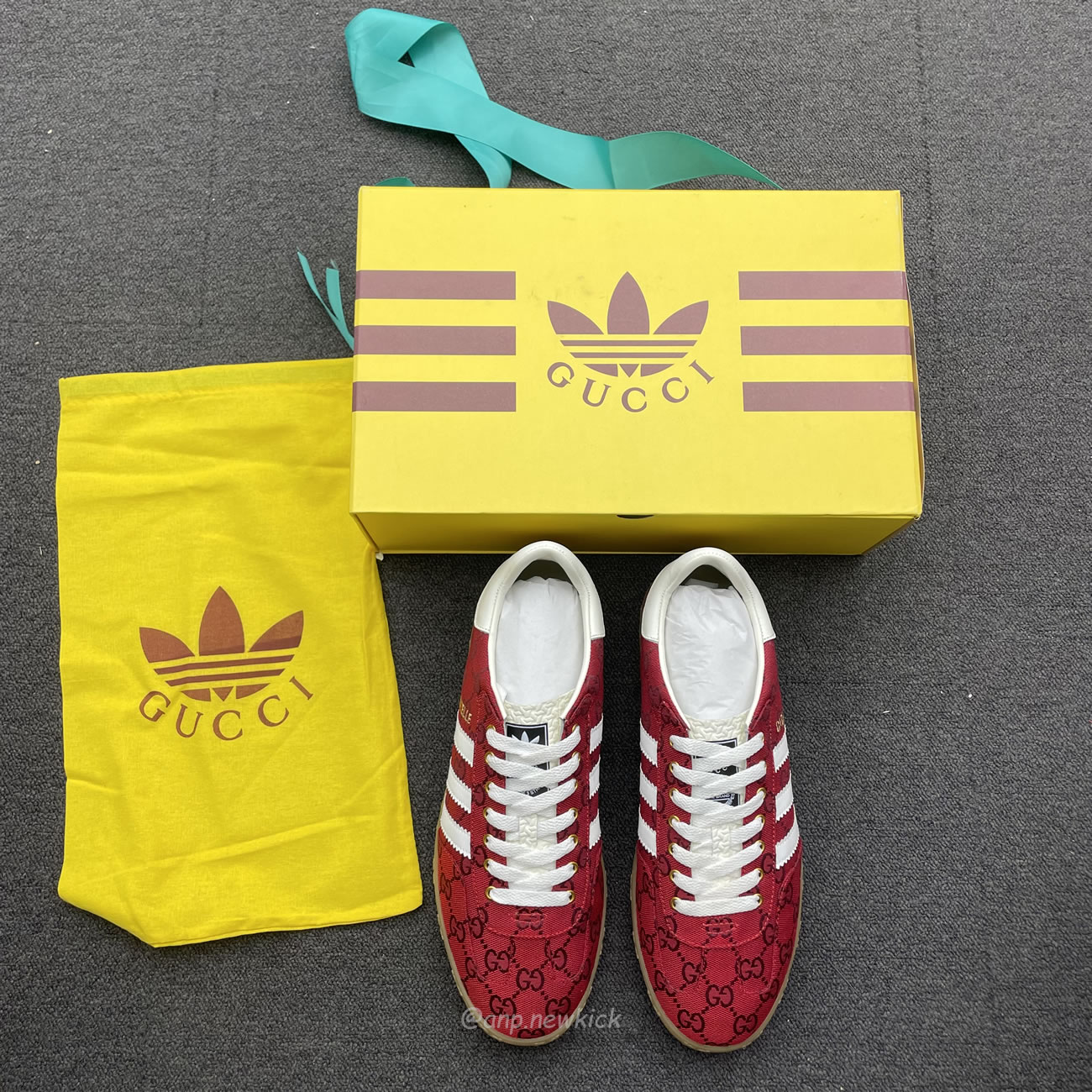 Adidas X Gucci Gazelle Original Gg Red 737967 Faaw3 6451 (2) - newkick.app